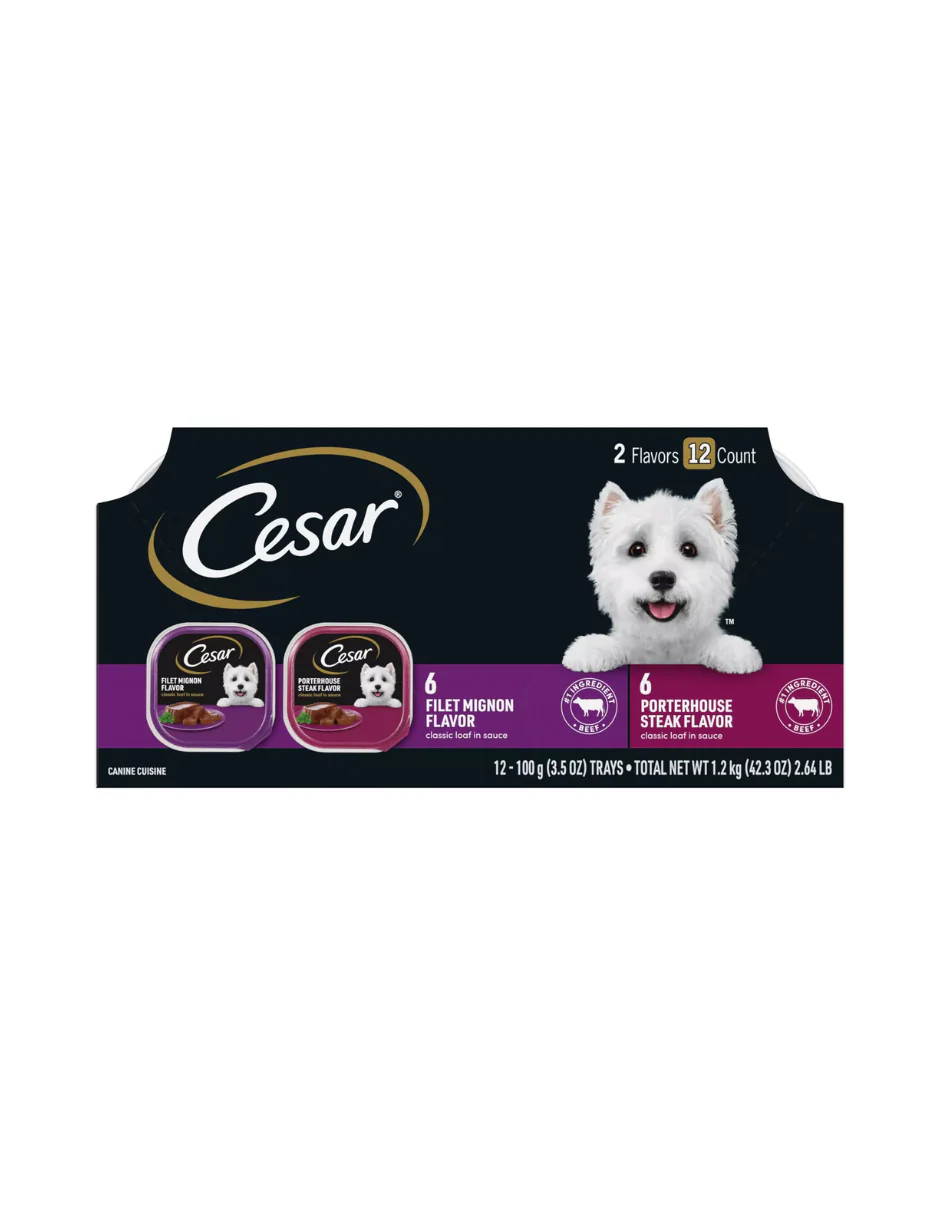 Alimento húmedo para perros adultos Cesar, 12 unidades, variedad - Imagen 7